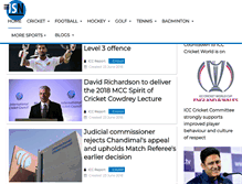 Tablet Screenshot of indiansportsnews.com